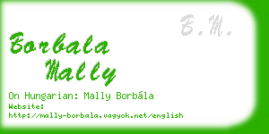 borbala mally business card